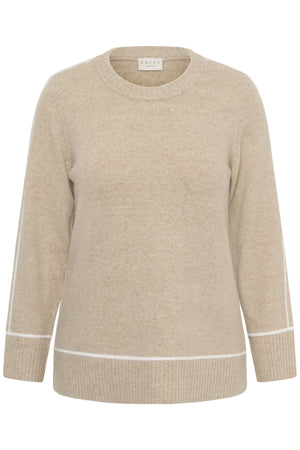 KCjina Stickad Tröja Feather Gray Melange - 1513051 - 10583935