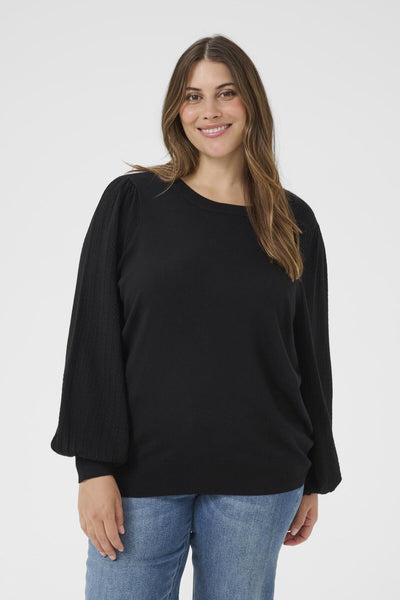 KCloni Pointell Pullover Black deep - 10583982 Thumbnail