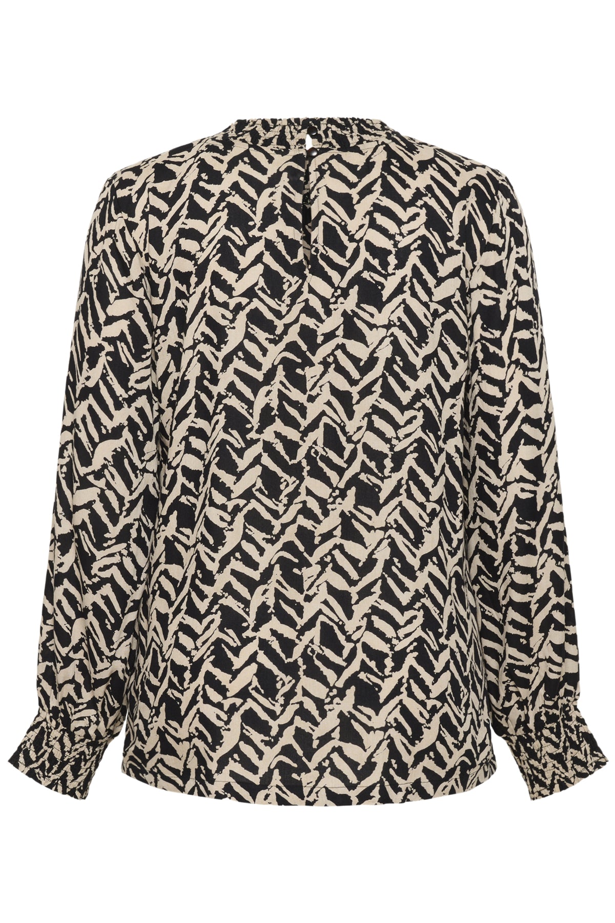 KCdena Blouse Black/Feather Grey Lines - 10583990
