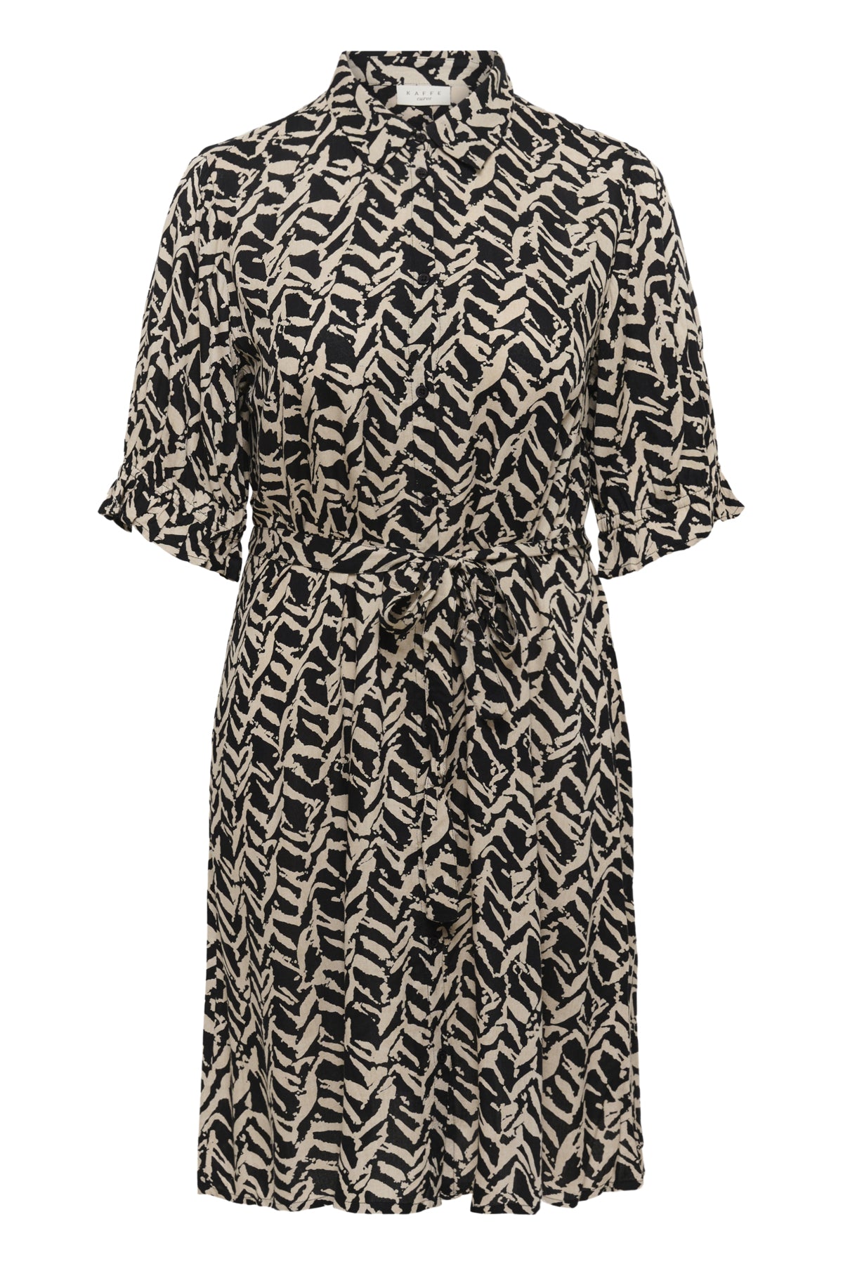 KCdena Klänning Black/Feather Grey Lines - 10583991