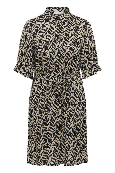 KCdena Klänning Black/Feather Grey Lines - 10583991 Thumbnail