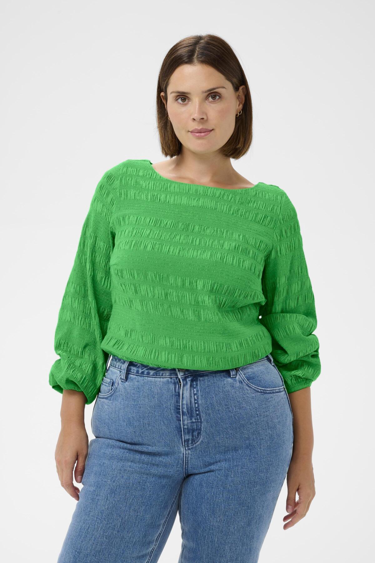 KCjourtney Blouse Bright Green - 155534 - 10584027