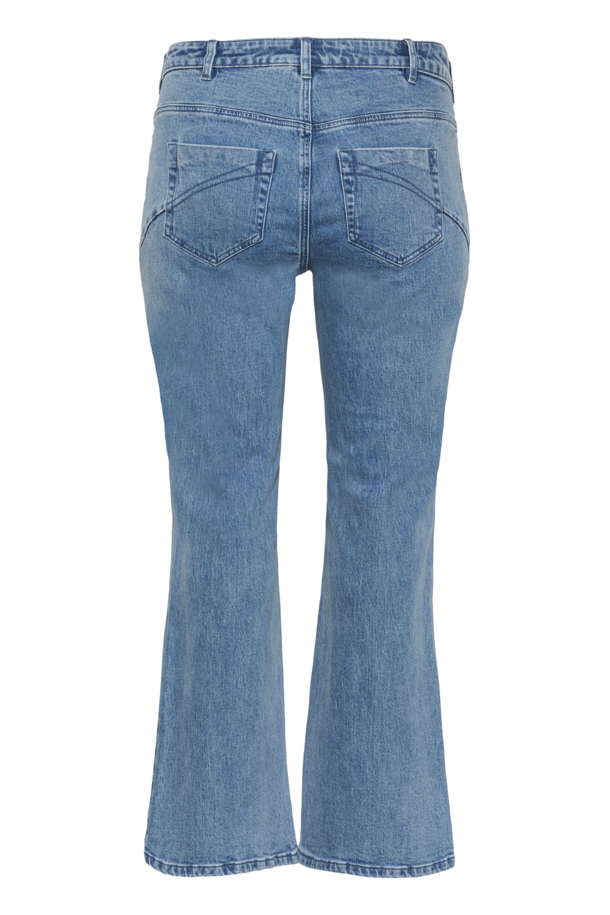 KCflora Flared Full Length Jeans Blue Washed Denim - 100166 - 10584056