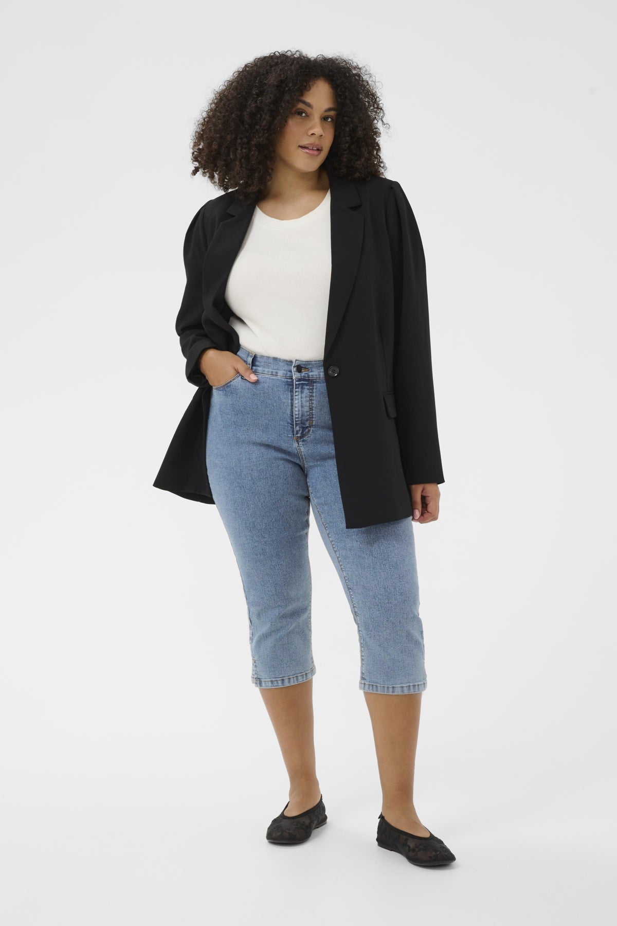 KCvilana Capri Jeans Washed Blue Denim - 103166 - 10584087