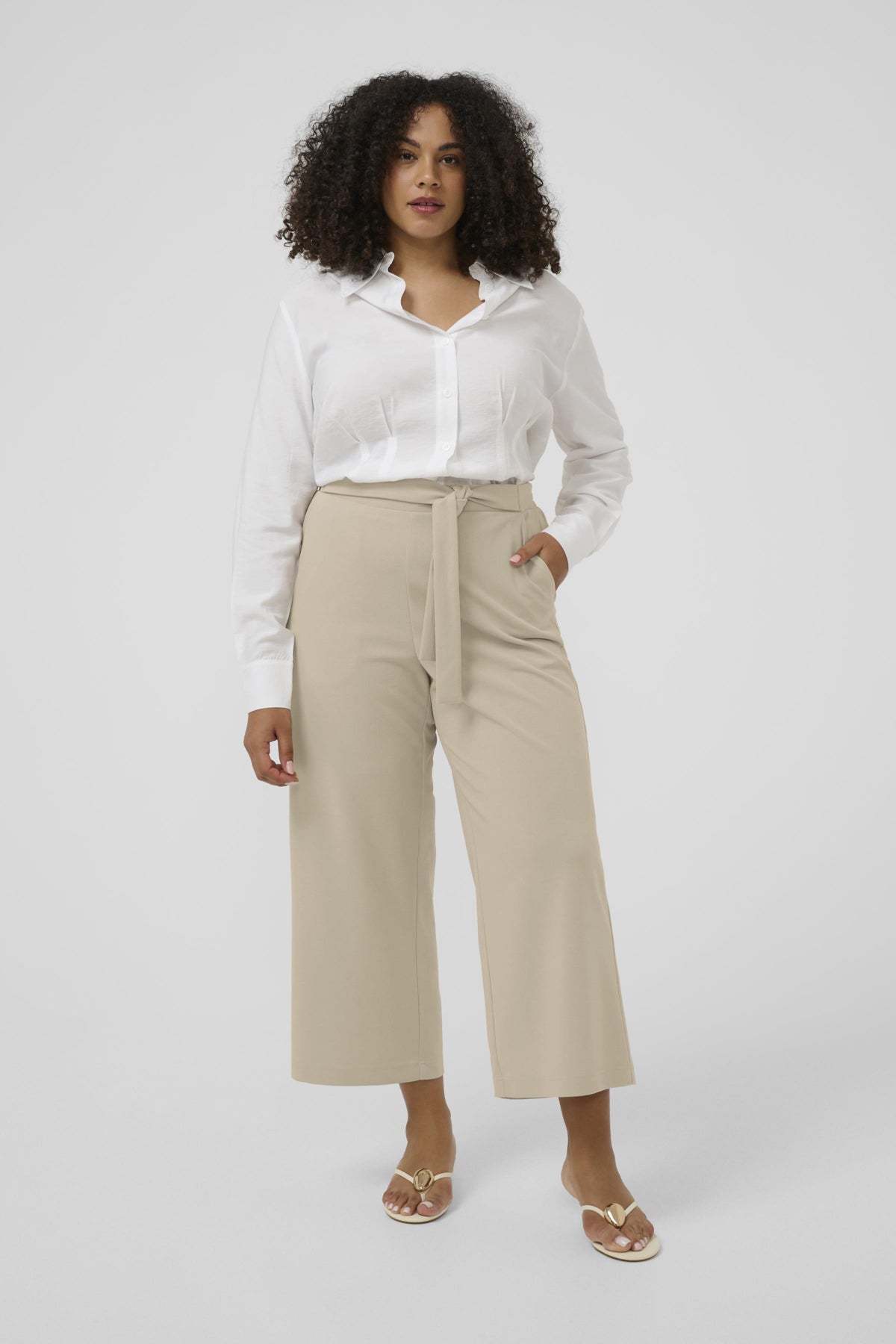 KCpheolo Cropped Pants Feather Gray - 151305 - 10584091