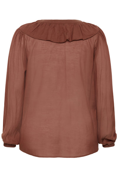 KClana Frill Blouse Henna - 10584098 Thumbnail