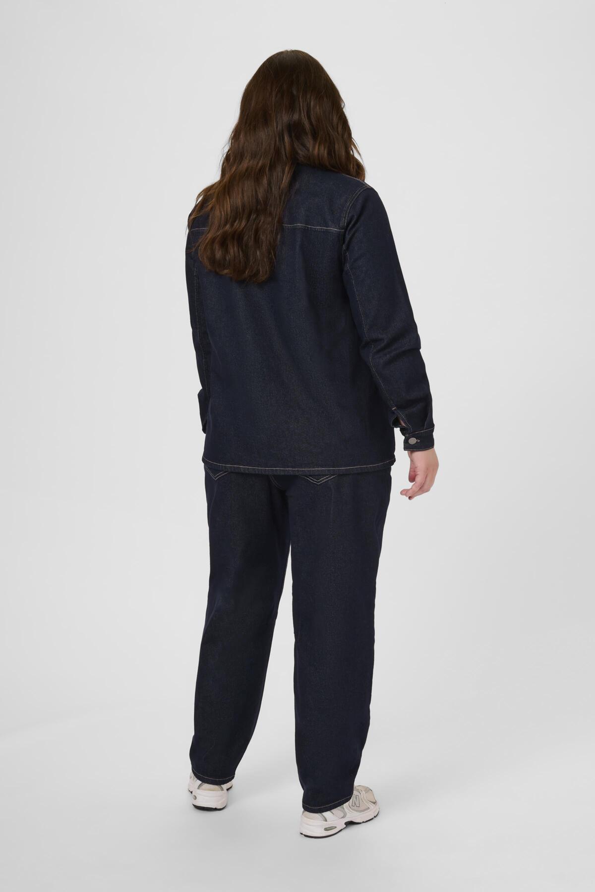 KCroria Denimskjorta otvättad blå denim - 10584099