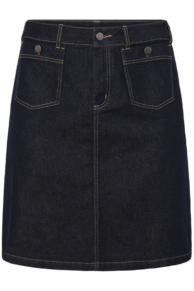 KCroria Denimkjol Otvättad blå denim - 10584102 Thumbnail