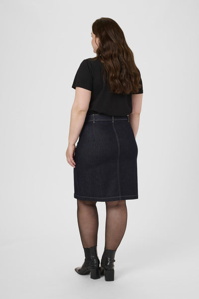 KCroria Denimkjol Otvättad blå denim - 10584102 Thumbnail