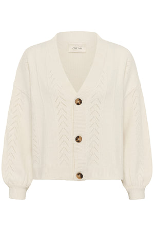 CRHoliday Stickad kofta Eggnog - 10612385