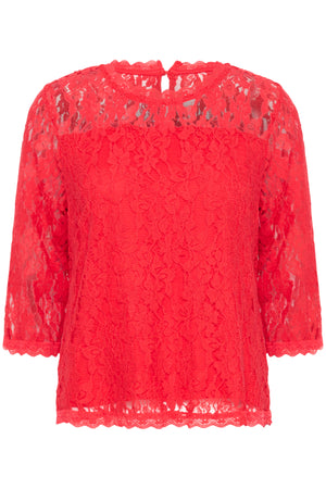CRKit 3/4-ärmad blus 10613238 High Risk Red