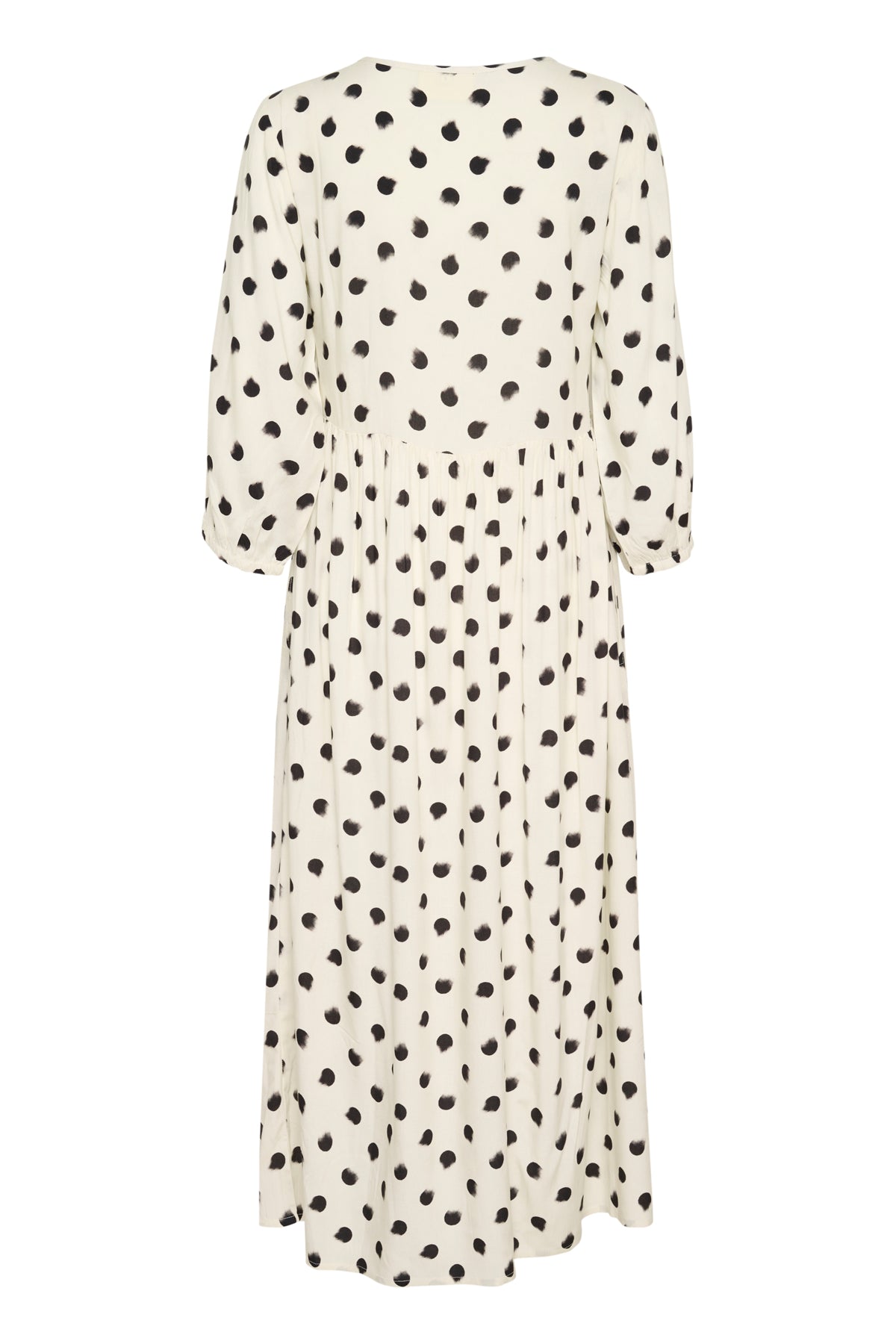 CRTiah Smock Dress Black smudged dot