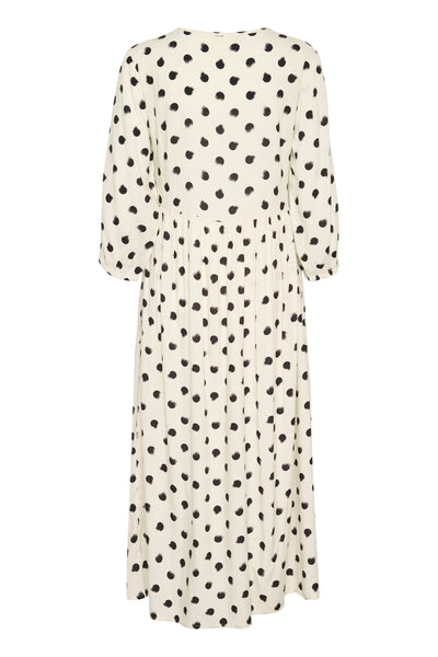 CRTiah Smock Dress Black smudged dot Thumbnail