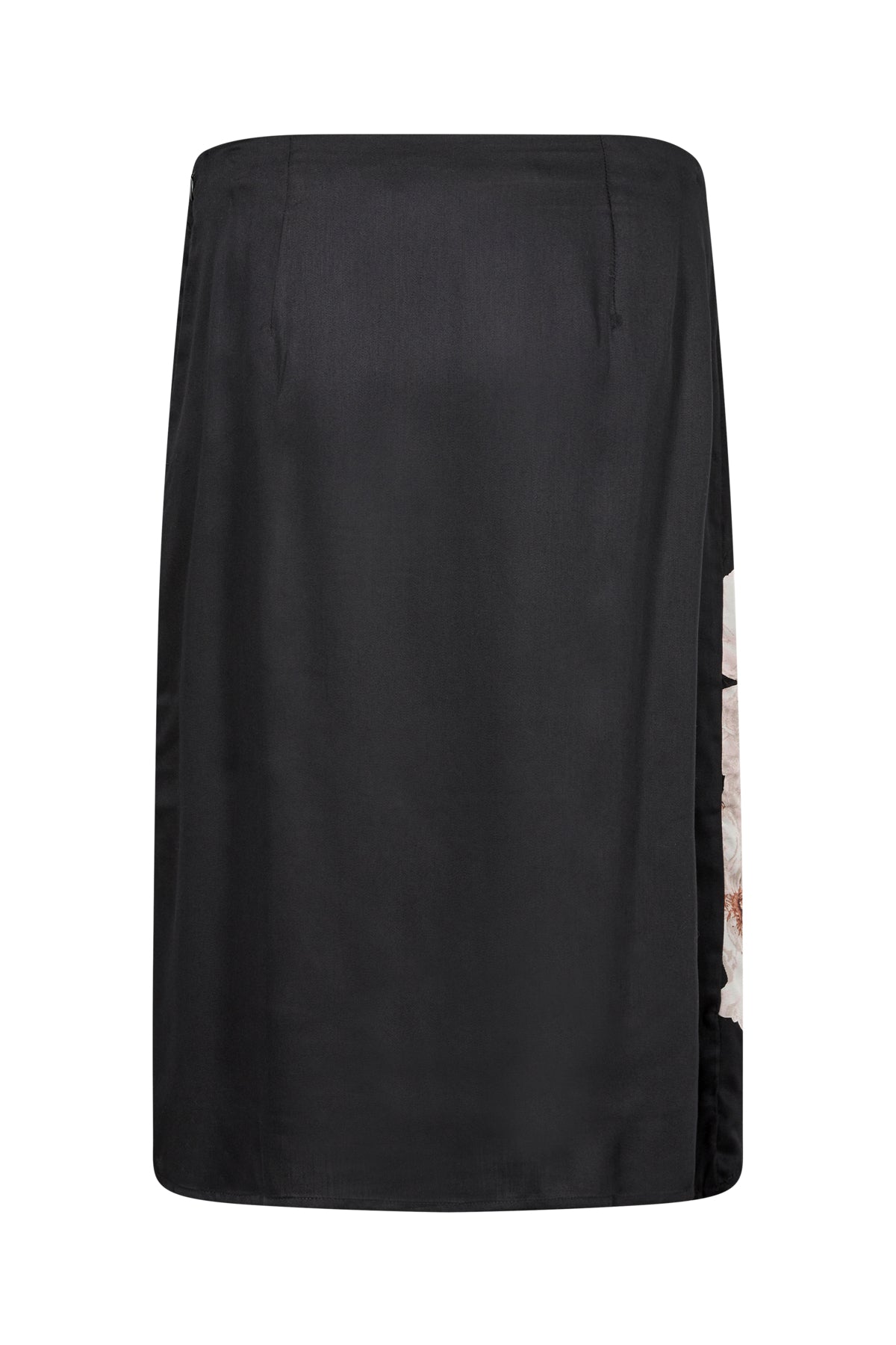 CRAqurella kjol Black med stor blomma - 10613493
