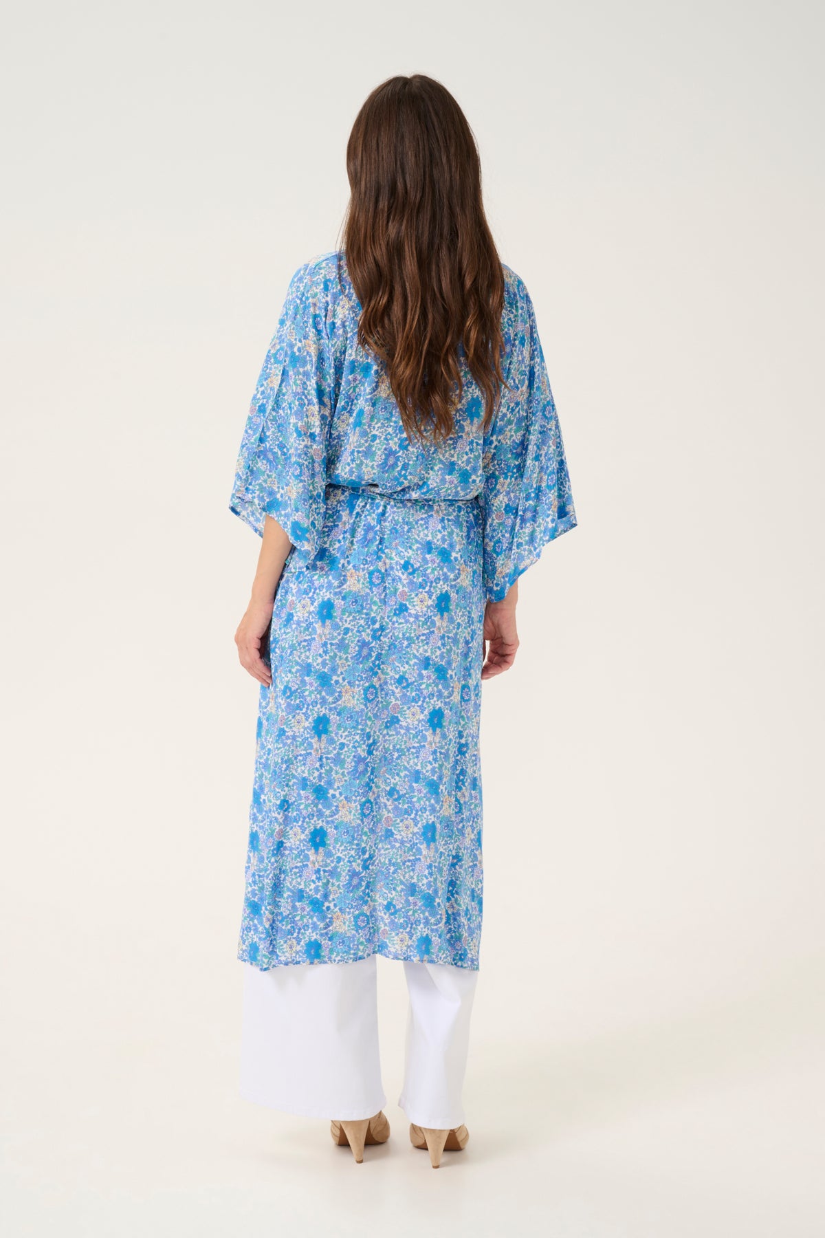 CRYuki Kimono Små blommor Blå - 10613497