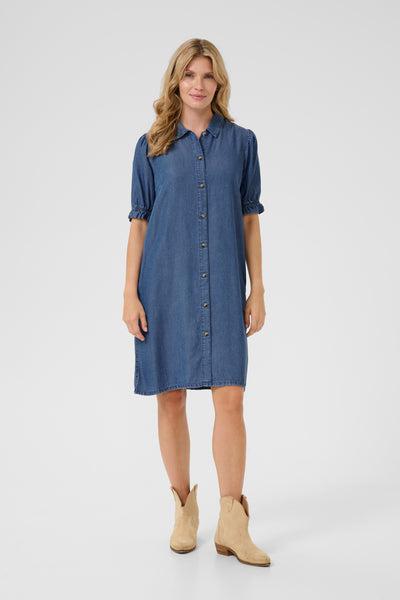 CRMolly Klänning Toronto Medium Blue denim - 10613523 Thumbnail