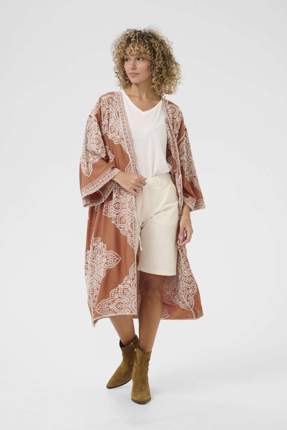 CRTyla Kimono Bruchetta med broderi