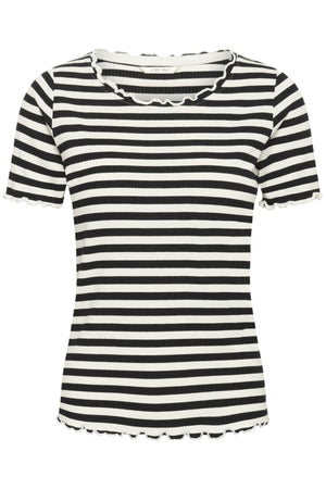 CRRibba randig t-shirt Pitch Black Stripe - 10613876