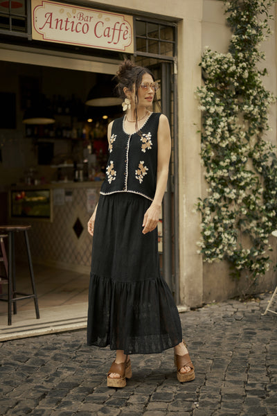 CRBillie Skirt Pitch Black - 10613906 Thumbnail