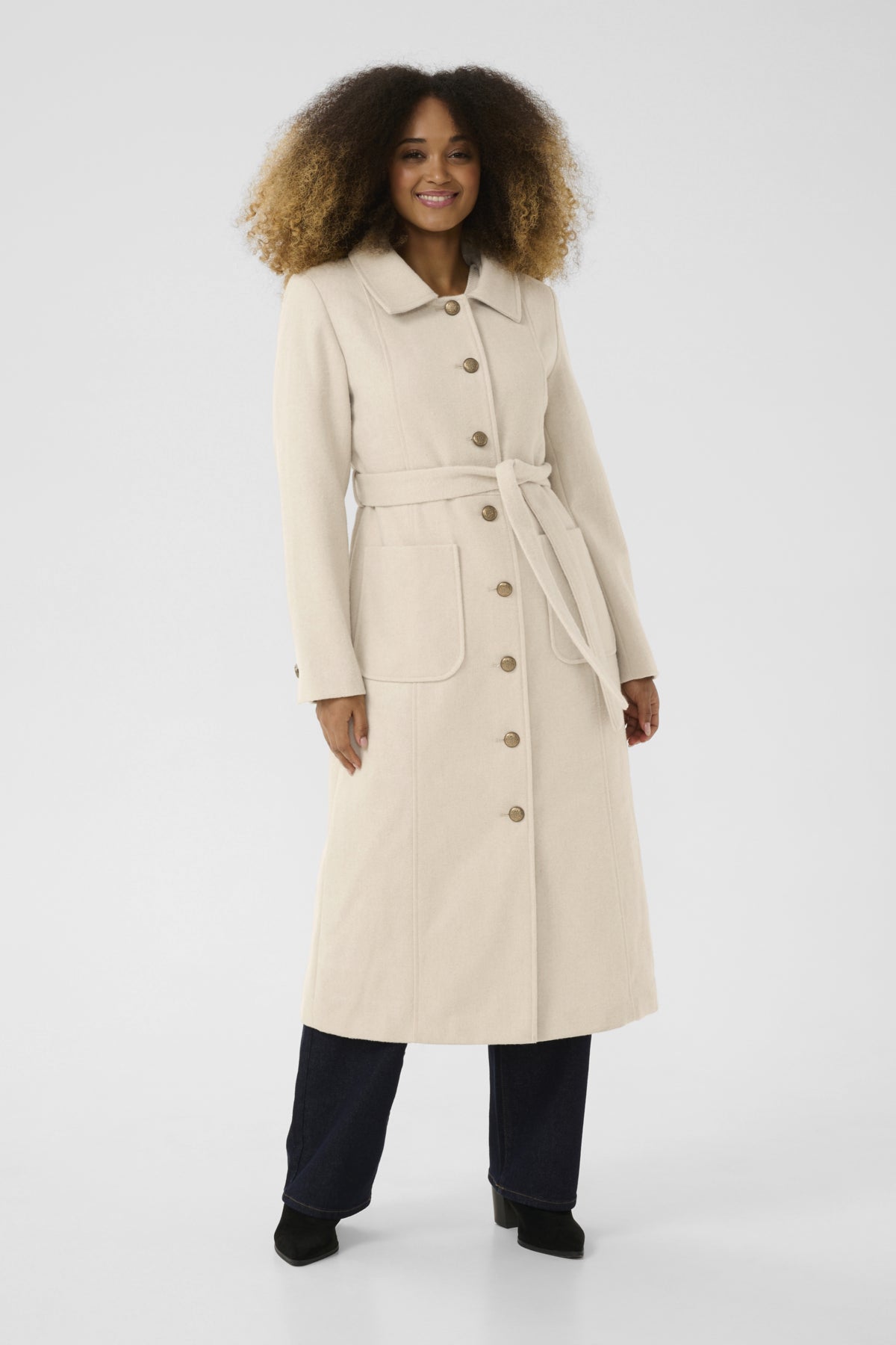 CRClara Long Coat Ancient Scroll - 10613920