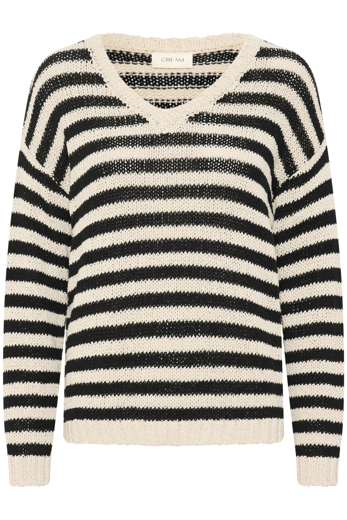 CRGiveme stripe pullover Ancient Scroll ad black stripe - 10613932