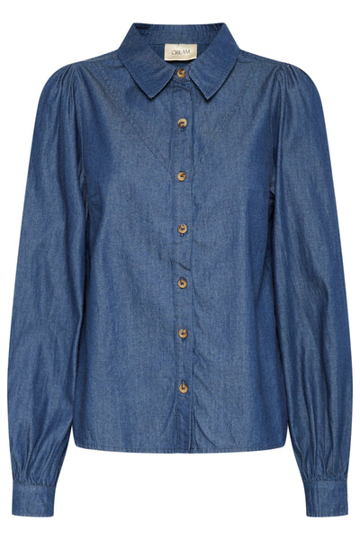 CRTallie Skjorta Taos Mörkblå denim - 10613967 Thumbnail