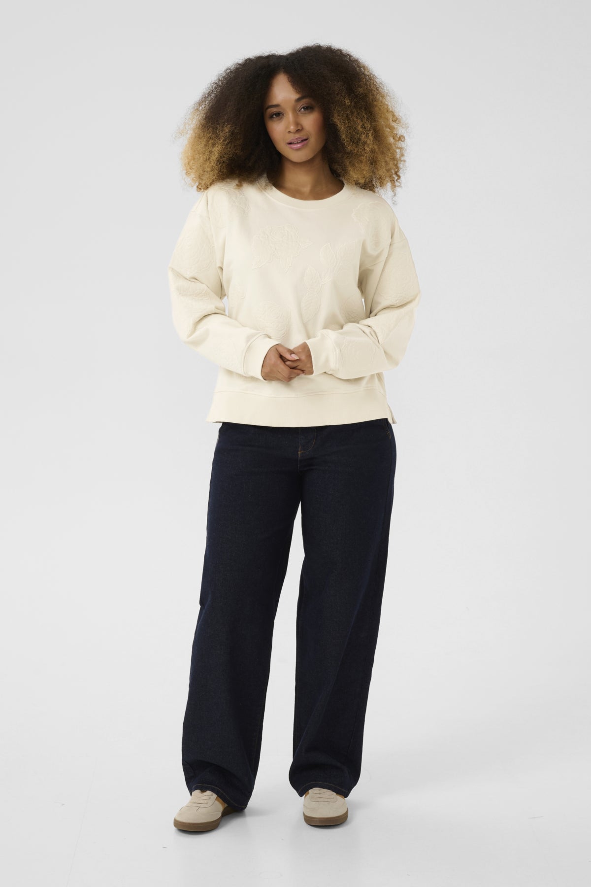 CRJosie Patch Sweatshirt Birch - 10613988