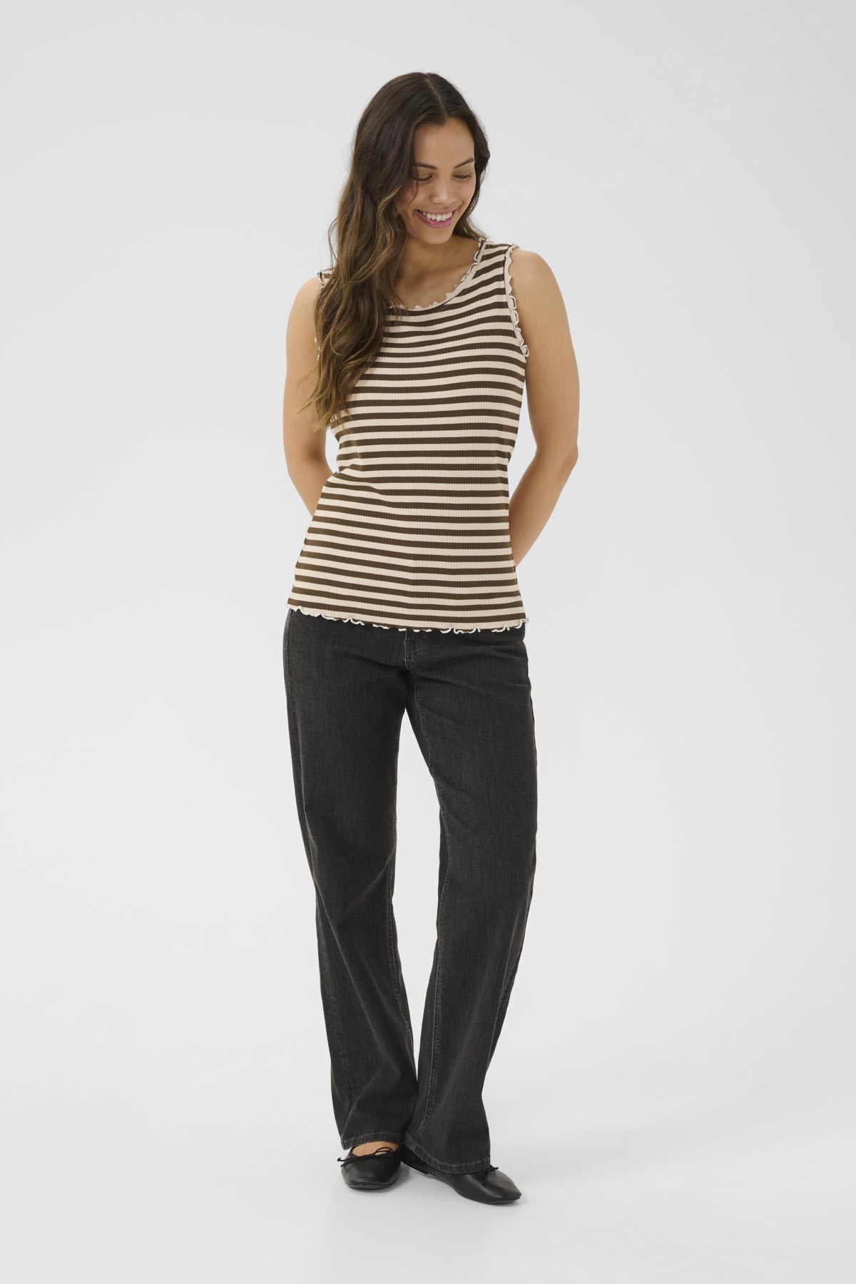 CRRibba Stripe Top Canteen Birch Stripe - 10614043