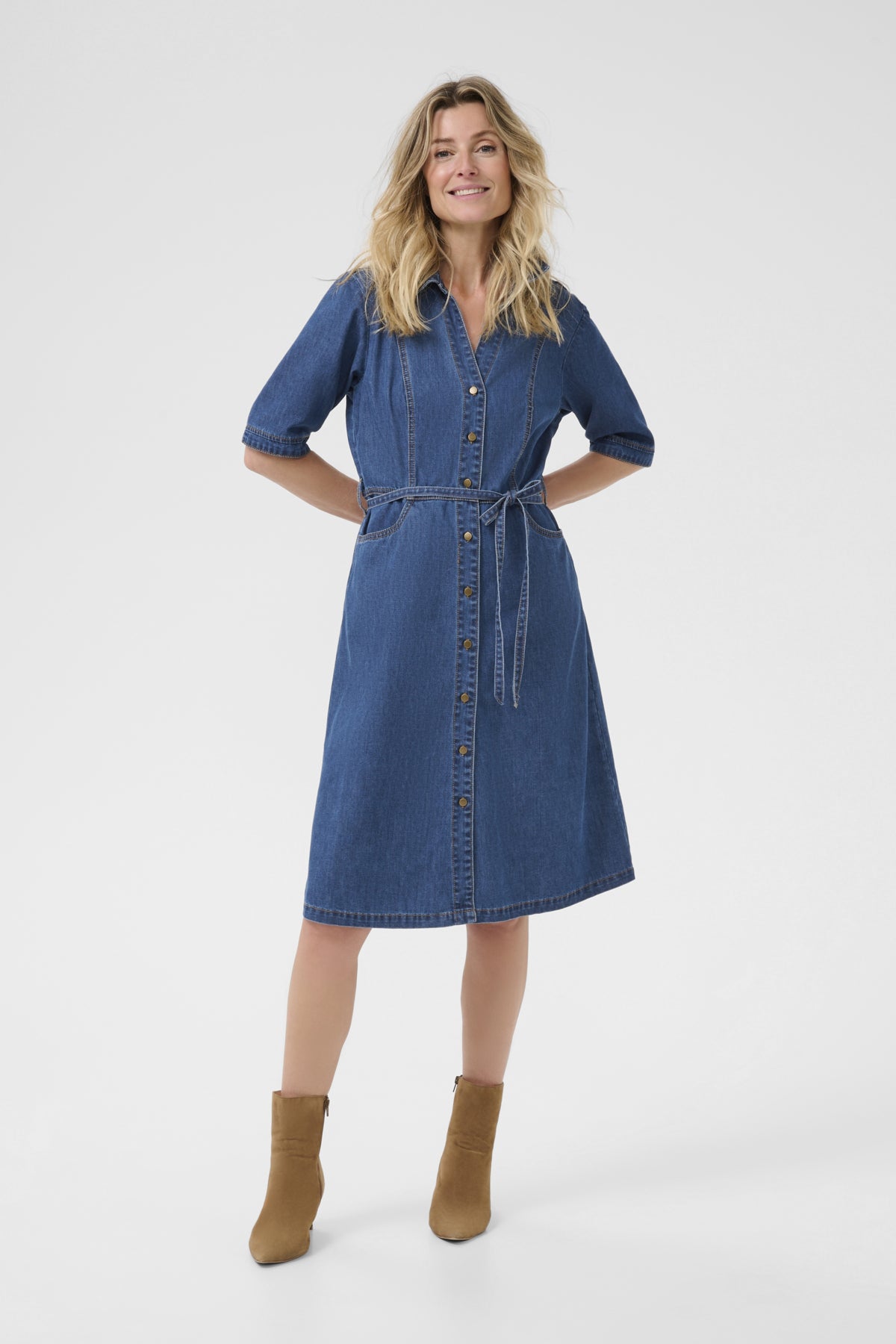 CREstelle Denimklänning Jasper Blue denim - 10614072