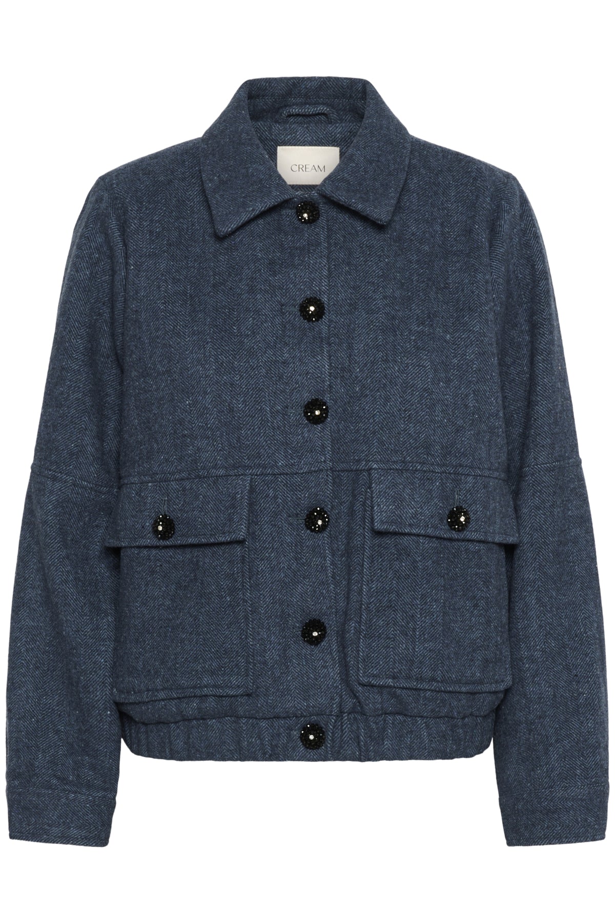 CRSadie Bomber Navy Herringbone - 10614136