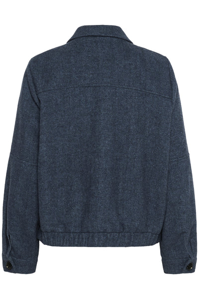 CRSadie Bomber Navy Herringbone - 10614136 Thumbnail