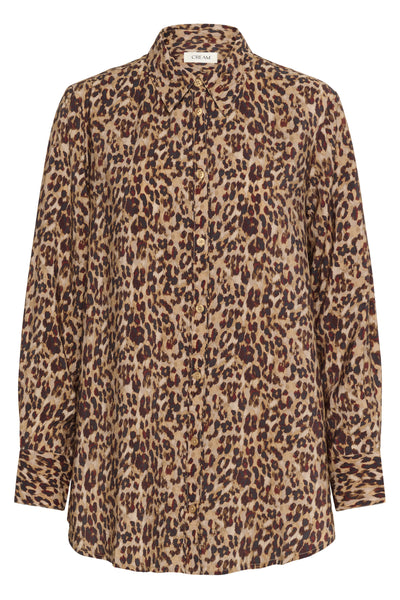 CREluna Skjorta Brun Leopard - 10614151 Thumbnail