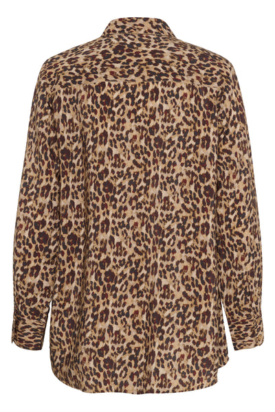 CREluna Skjorta Brun Leopard - 10614151 Thumbnail