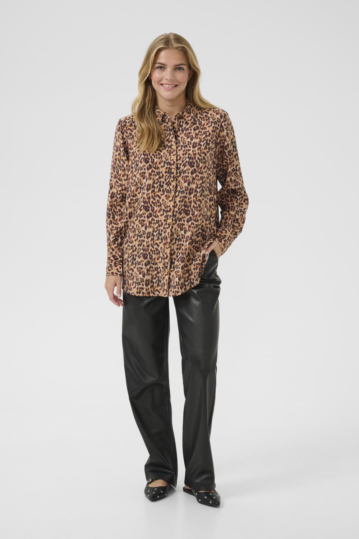 CREluna Skjorta Brun Leopard - 10614151