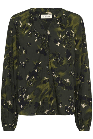 CRTiah Skjorta Rifle Green Flower - 10614170