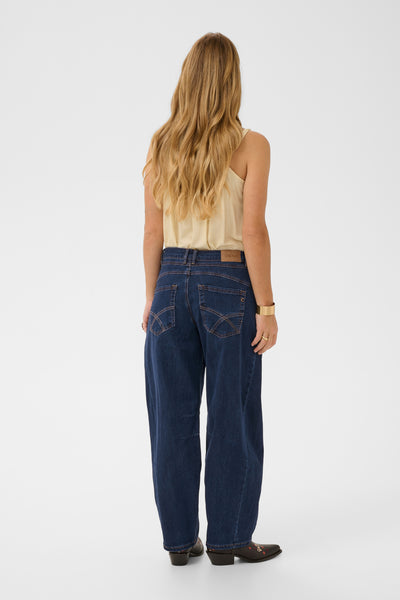 CRBahren Ankl Balloon Jeans-R Mörkblå denim - 100114 - 10614217 Thumbnail