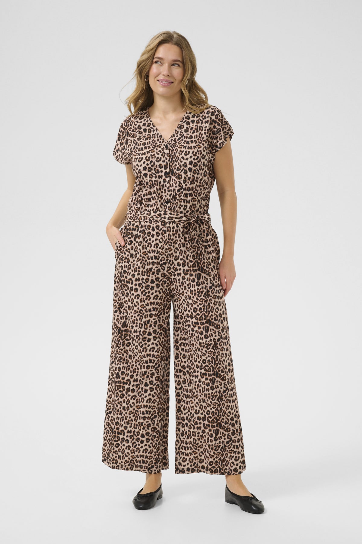 CRTiah Ärmlös Jumpsuit Animal Neutral - 10614227