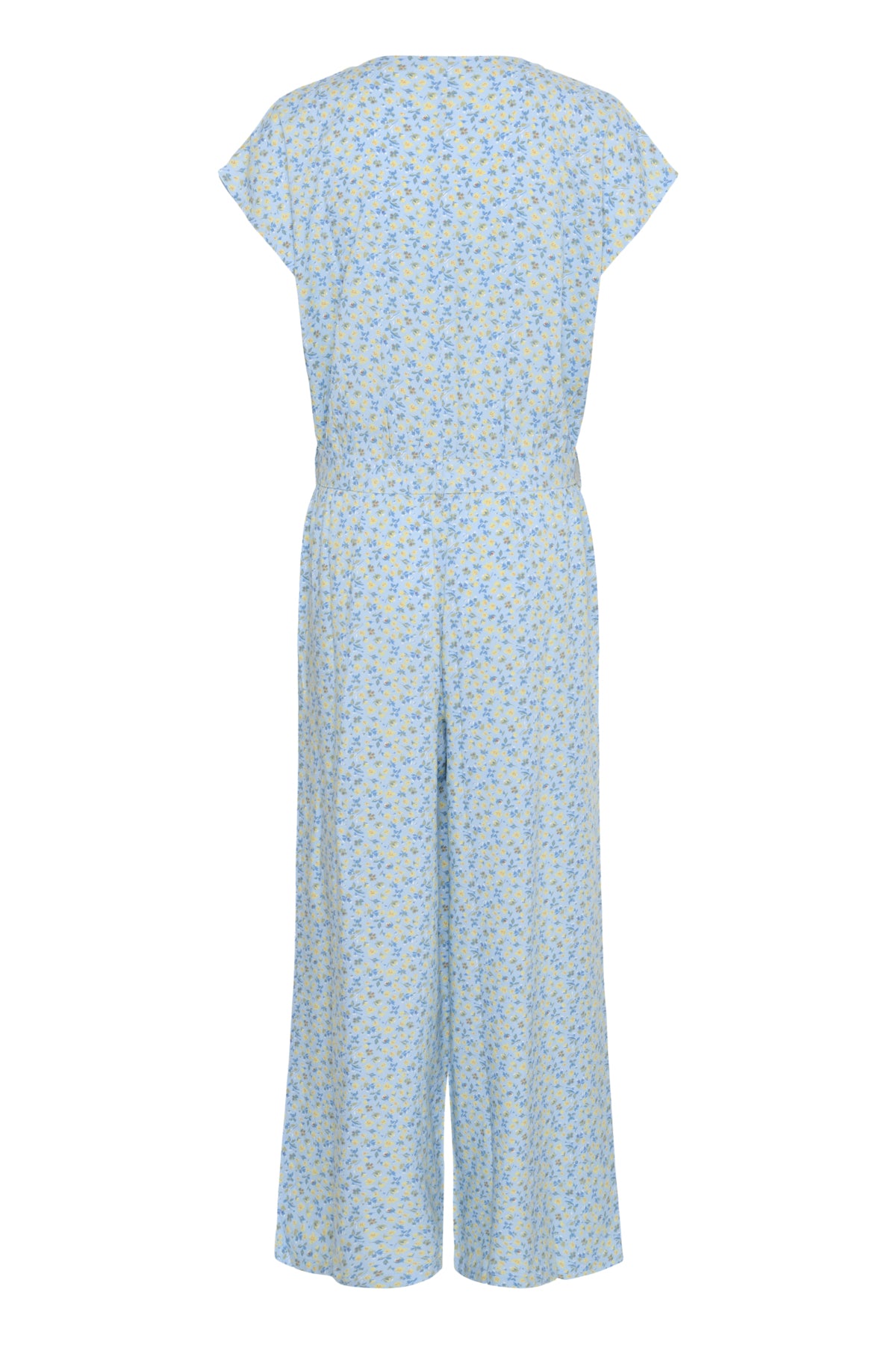 CRTiah Ärmlös Jumpsuit Blå Gul Småblommig - 10614227