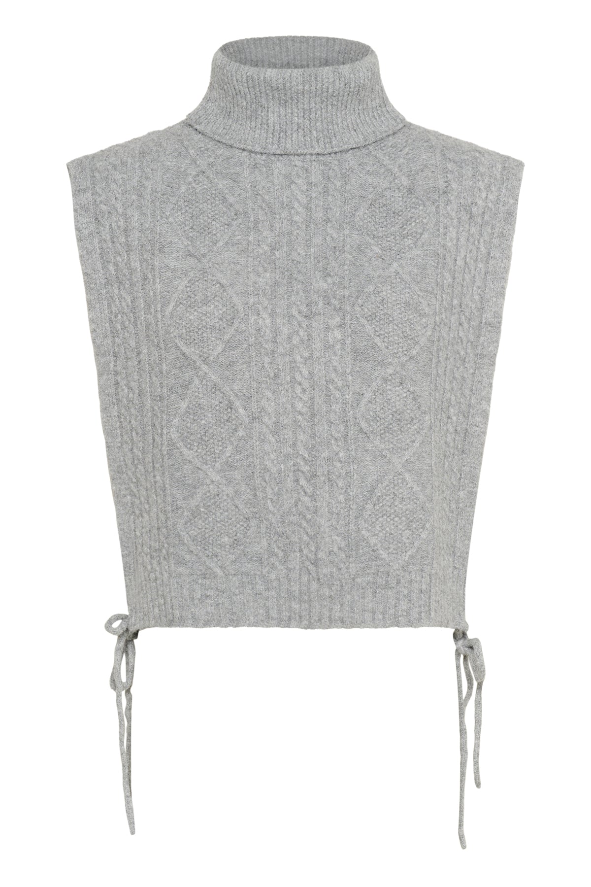 CRFrina Stickad Slipover Gråmelerad - 10614254