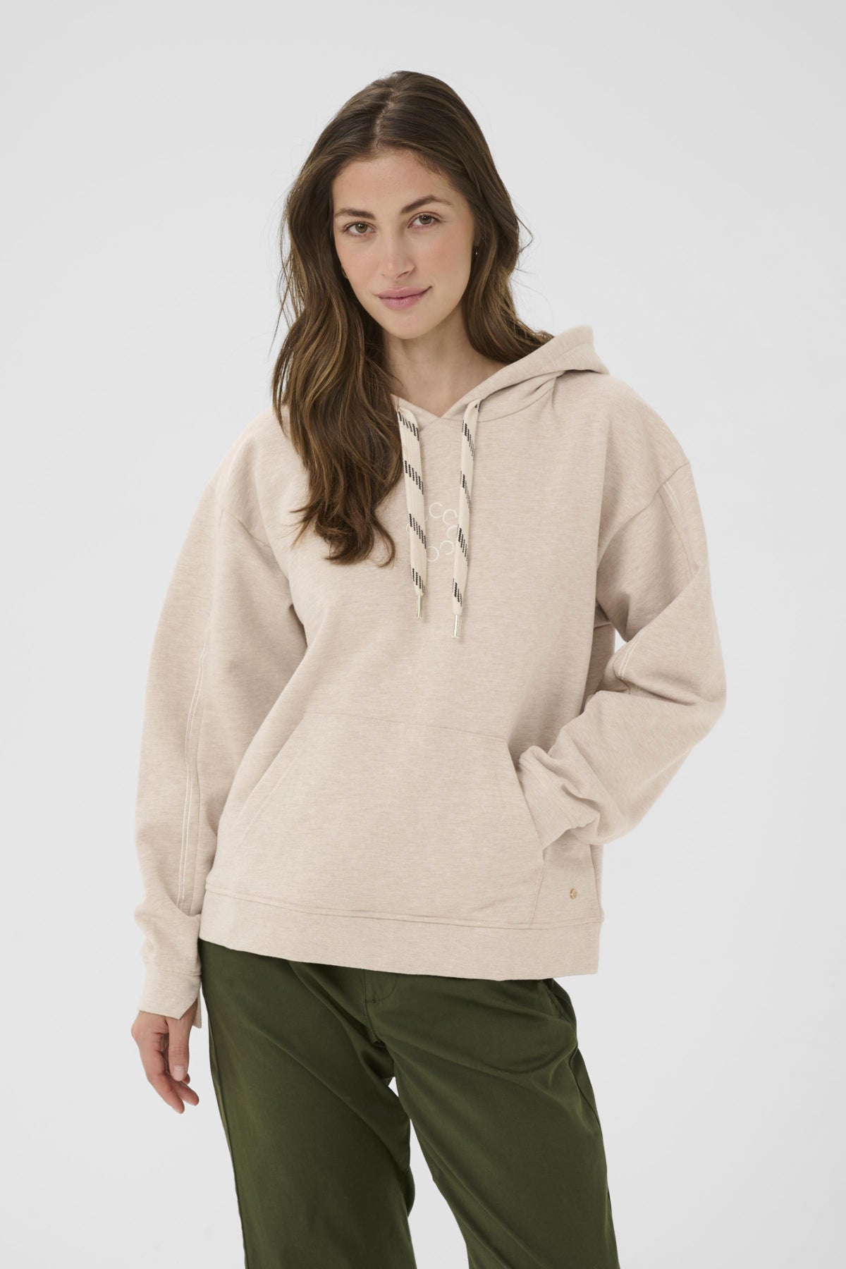 CRMirabella Hoodie Oat melange - 10614260