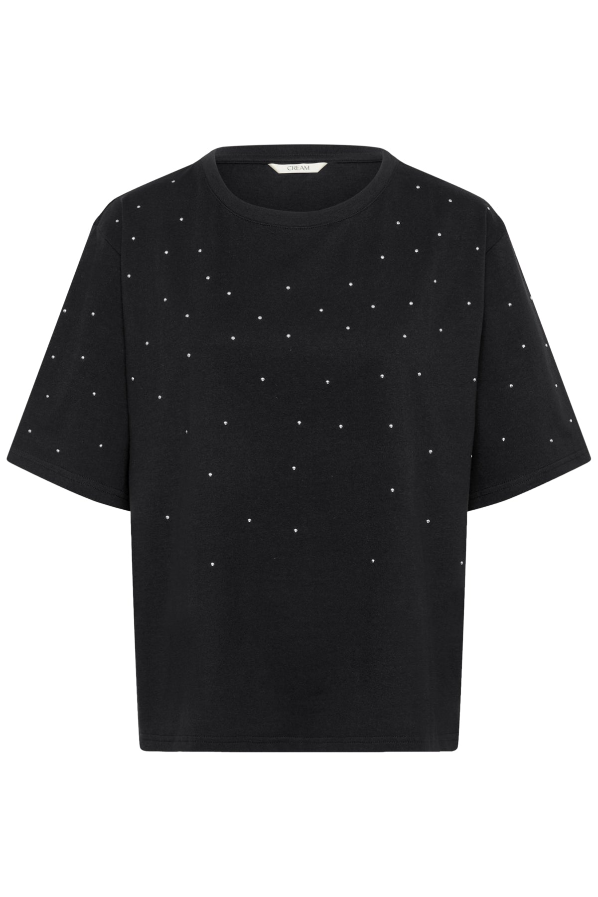 CRLeona Studs T-shirt Pitch Black - 10614271