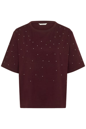 CRLeona Studs T-shirt Zinfandel - 10614271