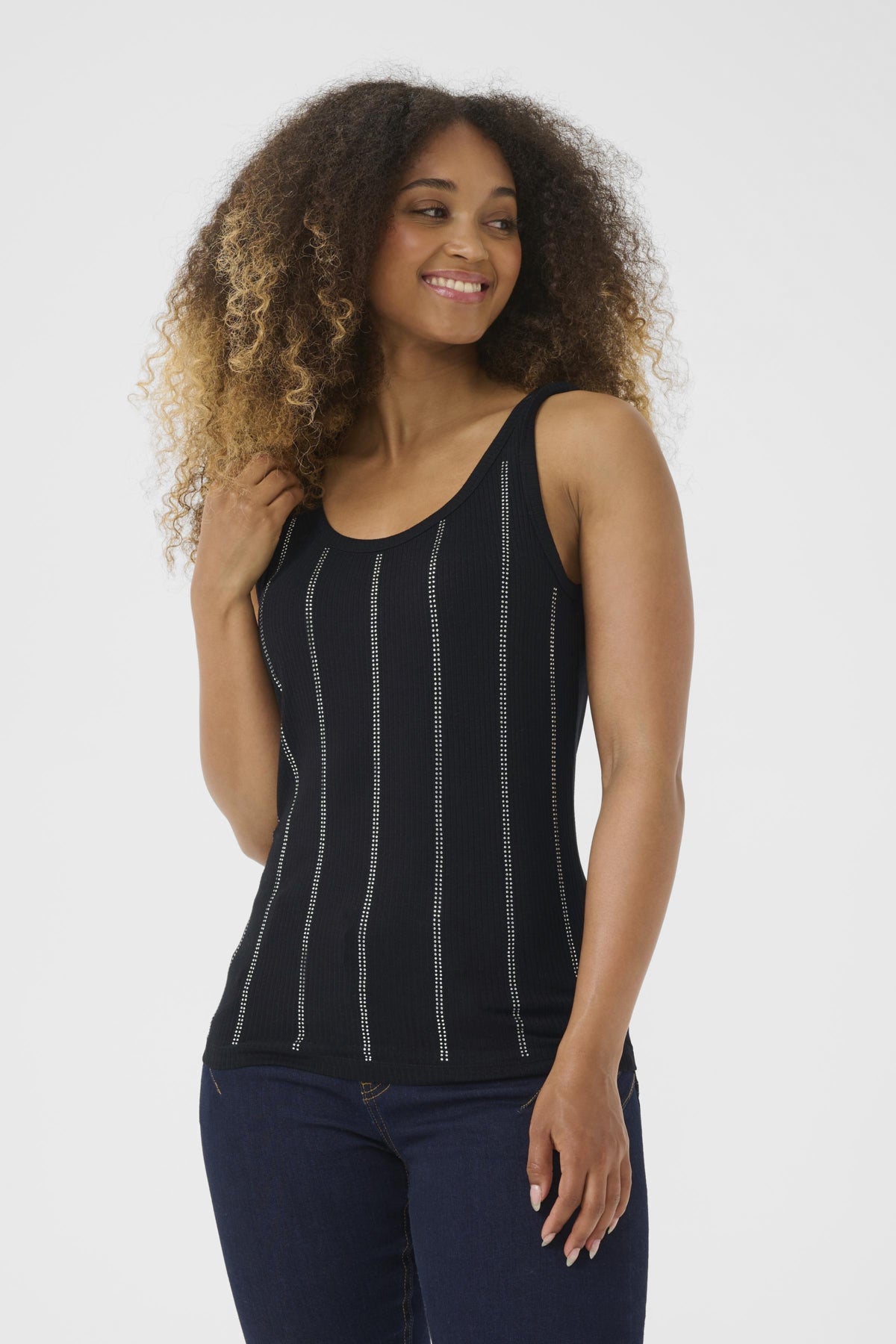 CRRibba Studs Top Pitch Black - 10614272