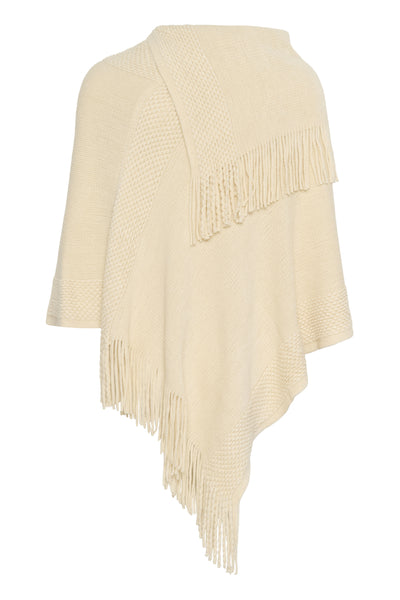 CRSivas Stickad Poncho Birch - 10614279 Thumbnail