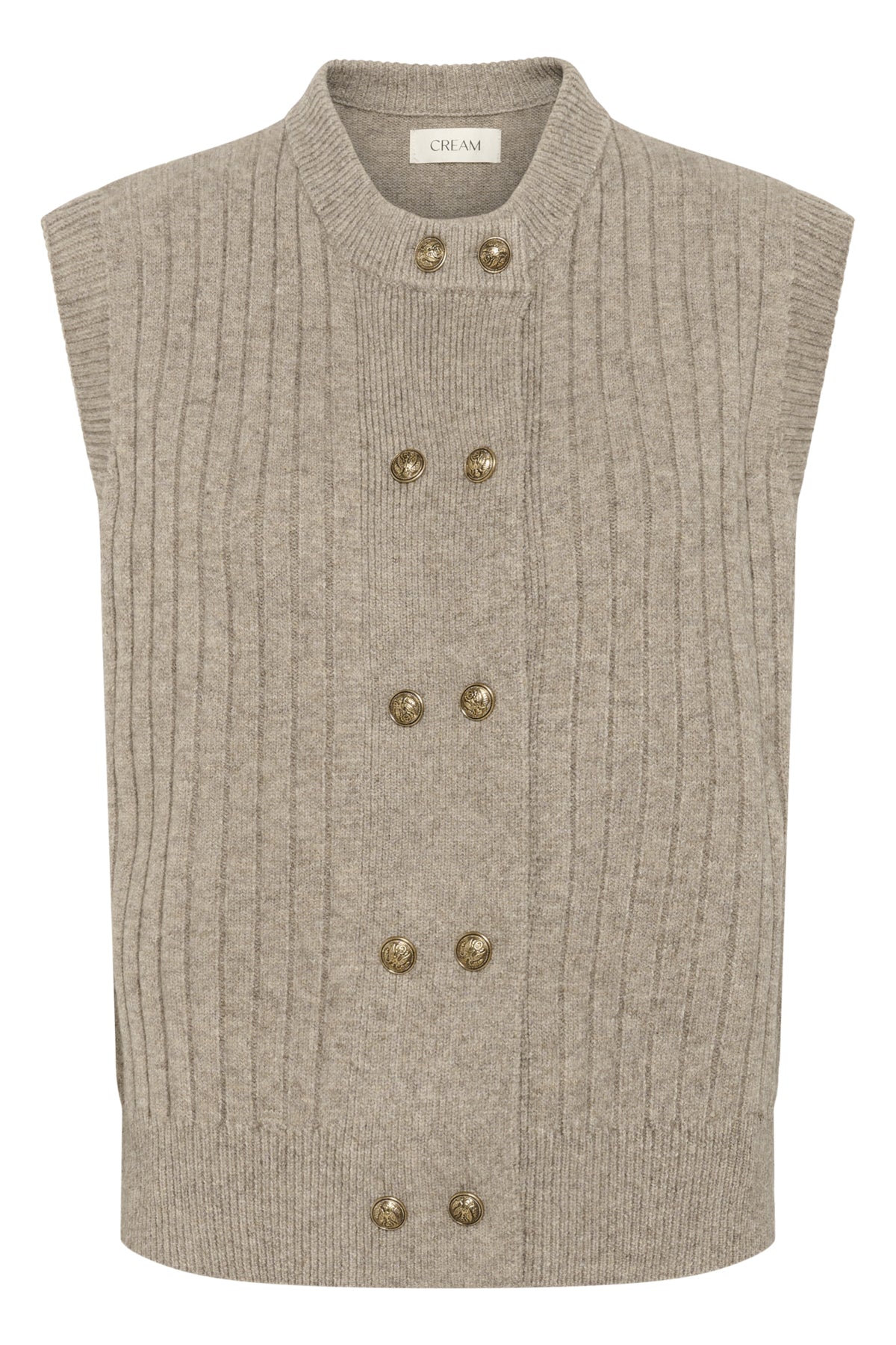 CREroka Knit Slipover Cobblestone Melange - 10614284