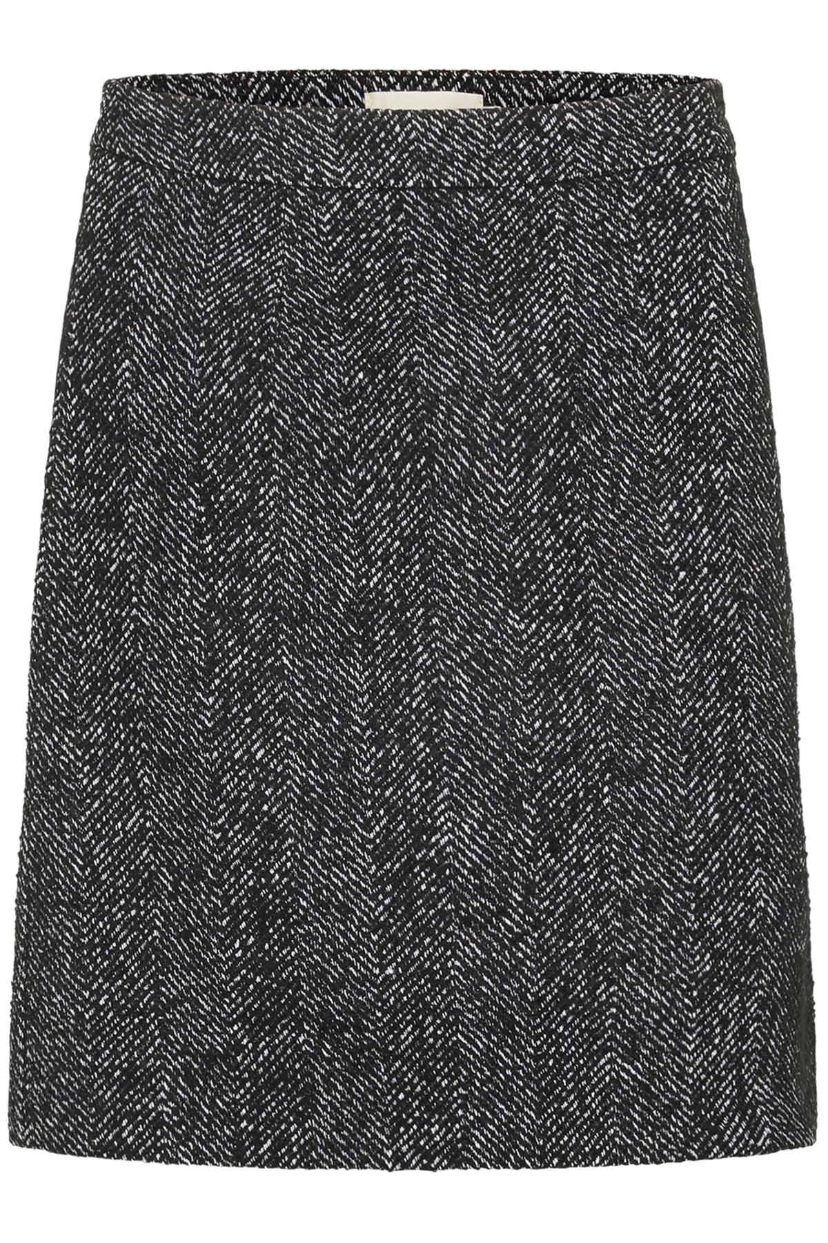 CROlina Skirt Svart/vit fiskbensmönstrad - 10614327