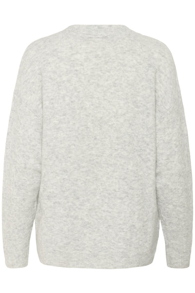 CRMerle OZ V-Neck Pullover Grå Melange - 10614341 Thumbnail