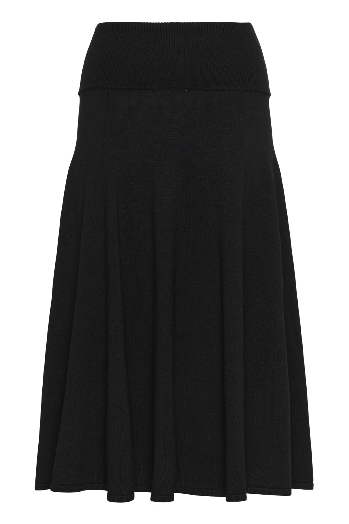CRVillea Stickad Kjol Pitch Black - 100120 - 10614431