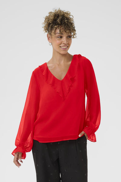 CRFlake Blouse High Risk Red - 181763 - 10614486 Thumbnail