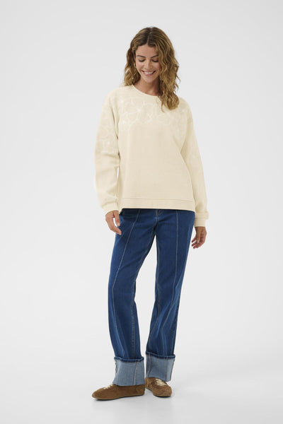 CRDaria Sweatshirt Oatmeal - 130401 - 10614496 Thumbnail